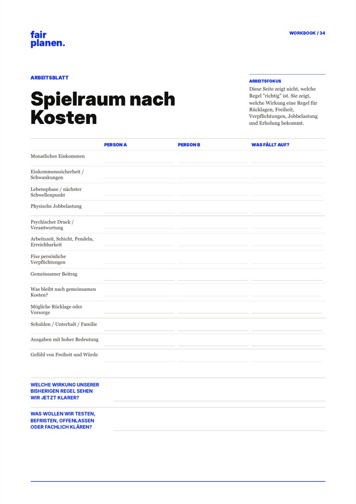 Angeschnittene und unten weichgezeichnete Workbook-Arbeitsblattseite für eigene Zahlen.